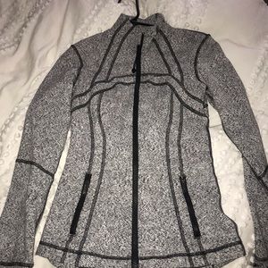 Lululemon tight black and white texture jacket
